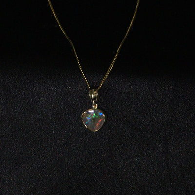 Australian Boulder Opal 18K Gold Pendant