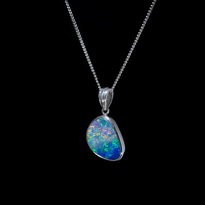 Australian opal doublet pendant - 159